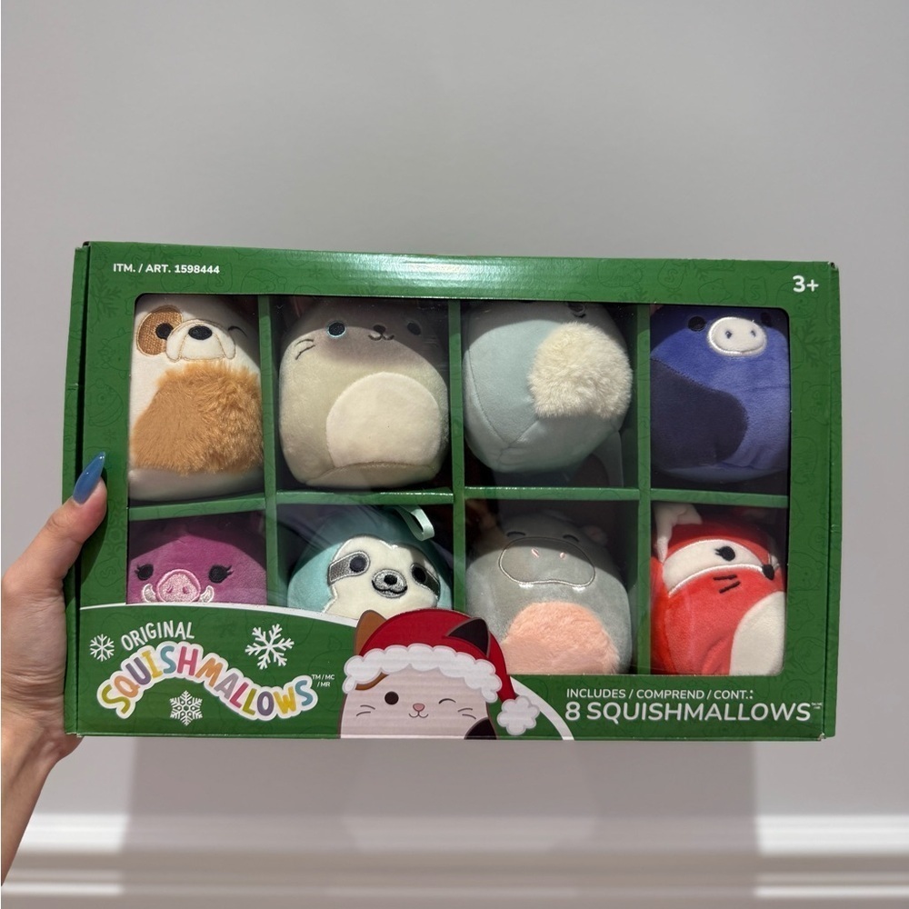 Original Squishmallows 8 Pack Ornaments Plush